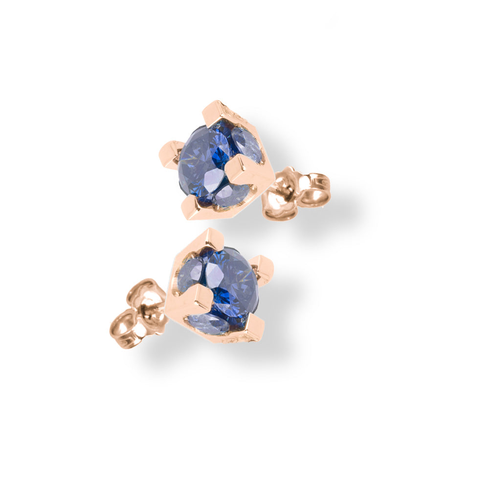 Orecchini Punto Luce Iris Diamanti Blu