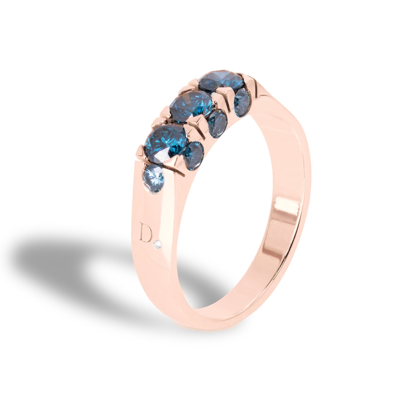 Anello Trilogy Iris Diamanti Blu