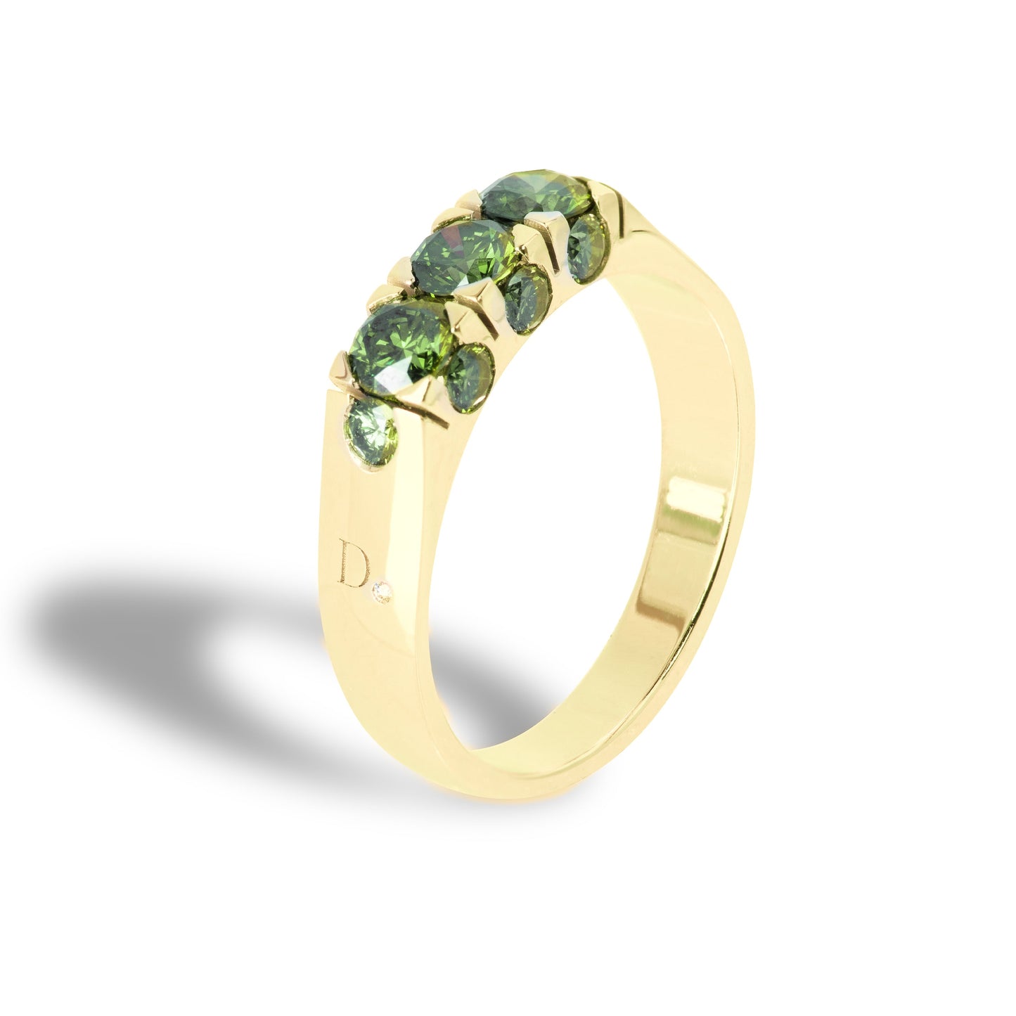 Anello Trilogy Iris Diamanti Verdi