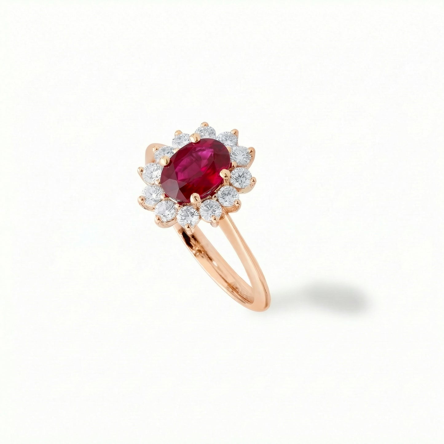 Anello Basket Rubino
