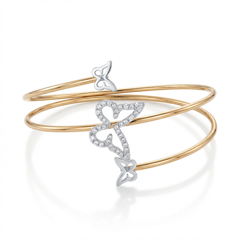 Bracciale Butterfly Spring Double Round