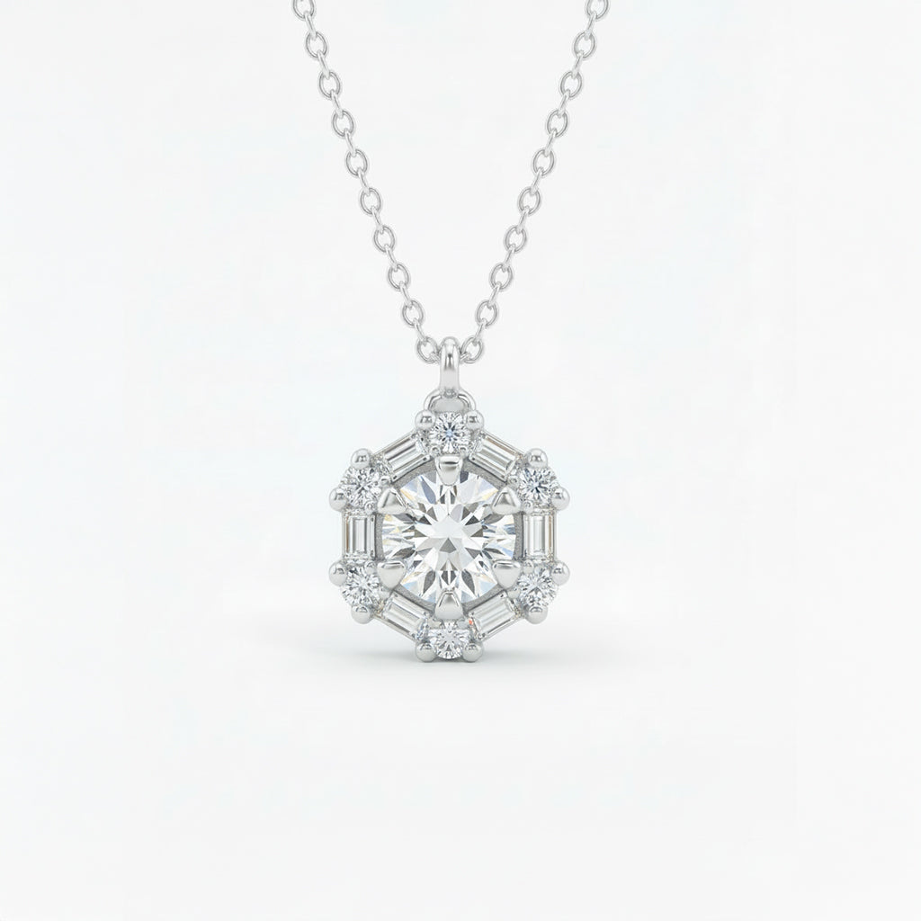Ciondolo Fiocco - Diamante