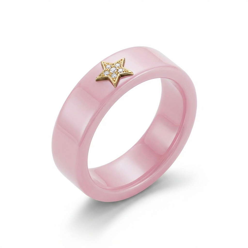 Anello Uniko Ceramica con Stella