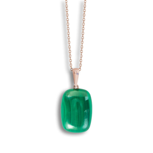Ciondolo Malachite Rettangolare
