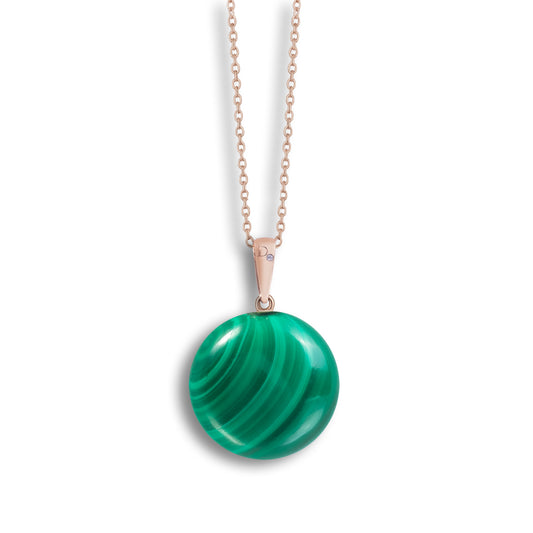 Ciondolo Malachite Tonda