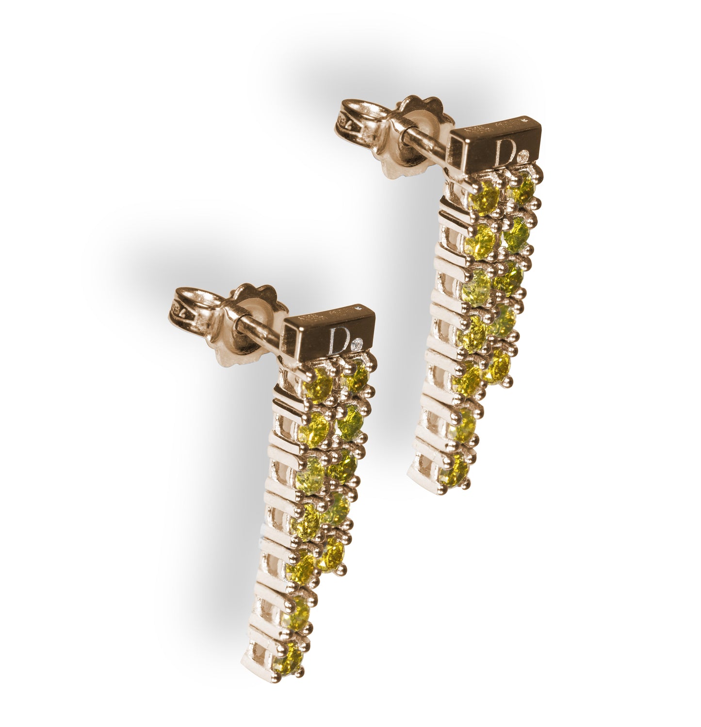 Orecchini Space Diamanti Gialli