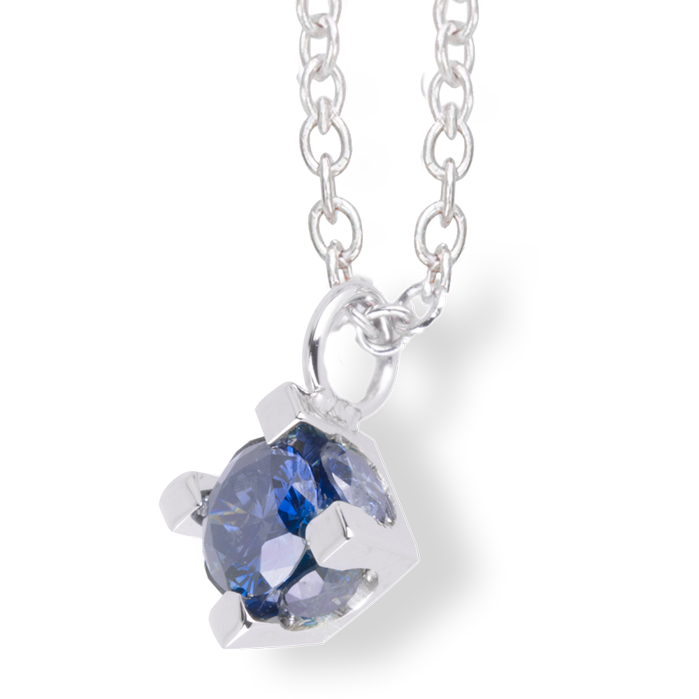 Ciondolo Punto Luce Iris Diamanti Blu