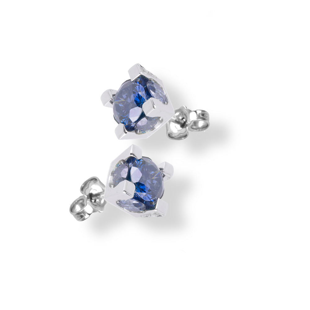 Orecchini Punto Luce Iris Diamanti Blu
