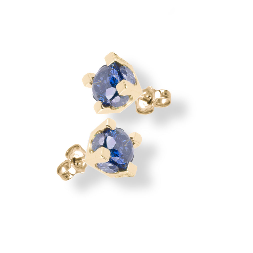 Orecchini Punto Luce Iris Diamanti Blu