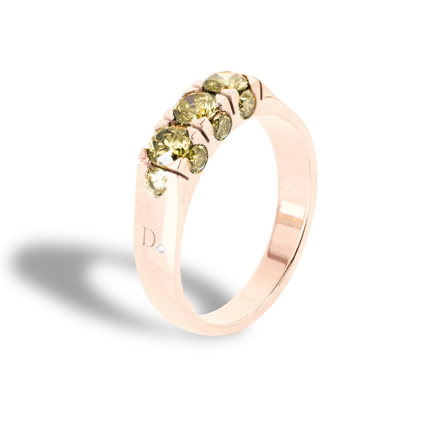 Anello Trilogy Iris Diamanti Gialli