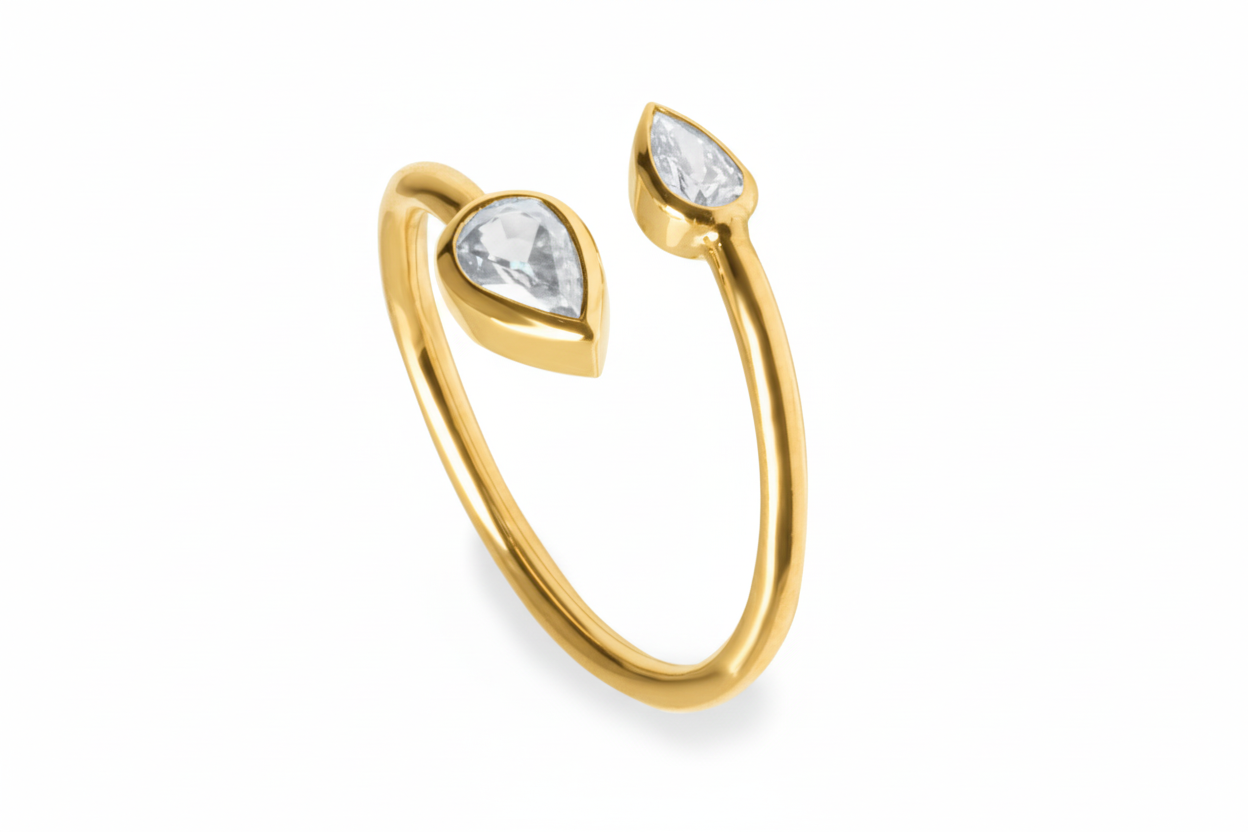 Anello Goccia Diamante